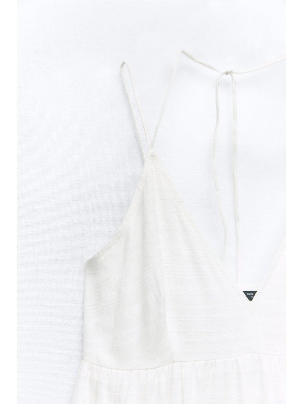 Zara White V-Neck Maxi Dress With Shell Strap Details - Picture 4 of 9